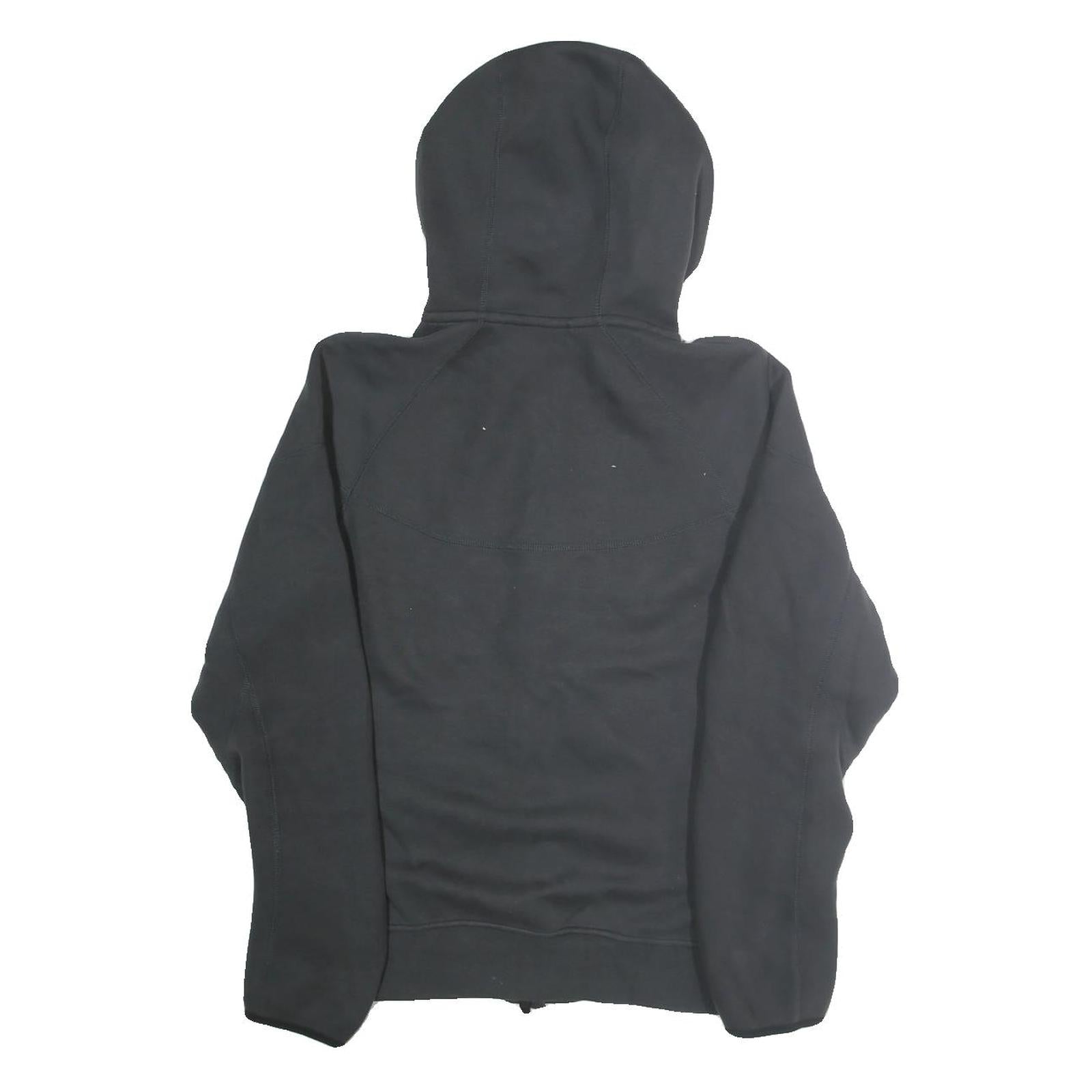 NIKE Mens Black Full Zip Hoodie M Sportswear Casual Cotton Sweatshirt