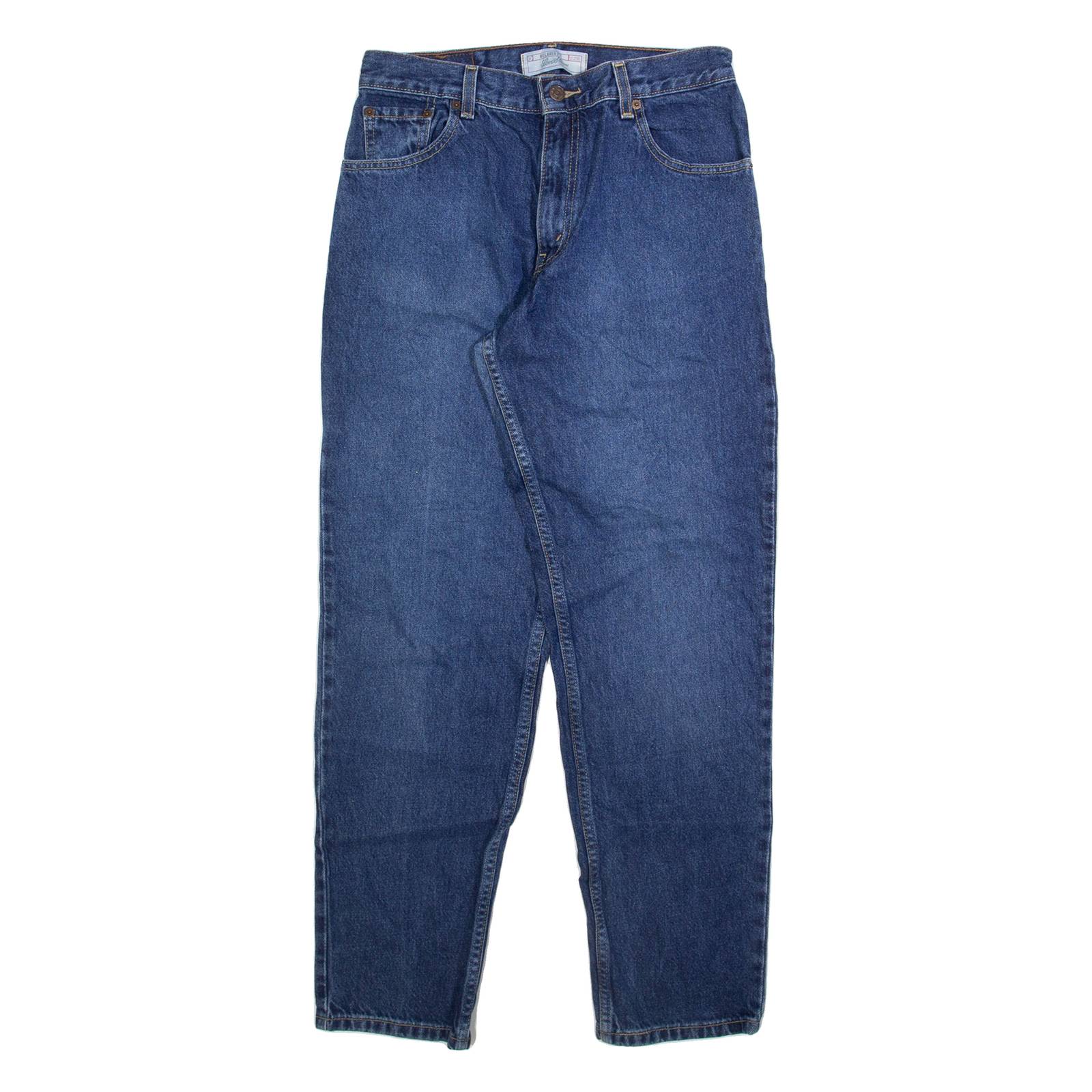 LEVI'S Signature Womens Jeans Blue Relaxed Tapered W28 L30