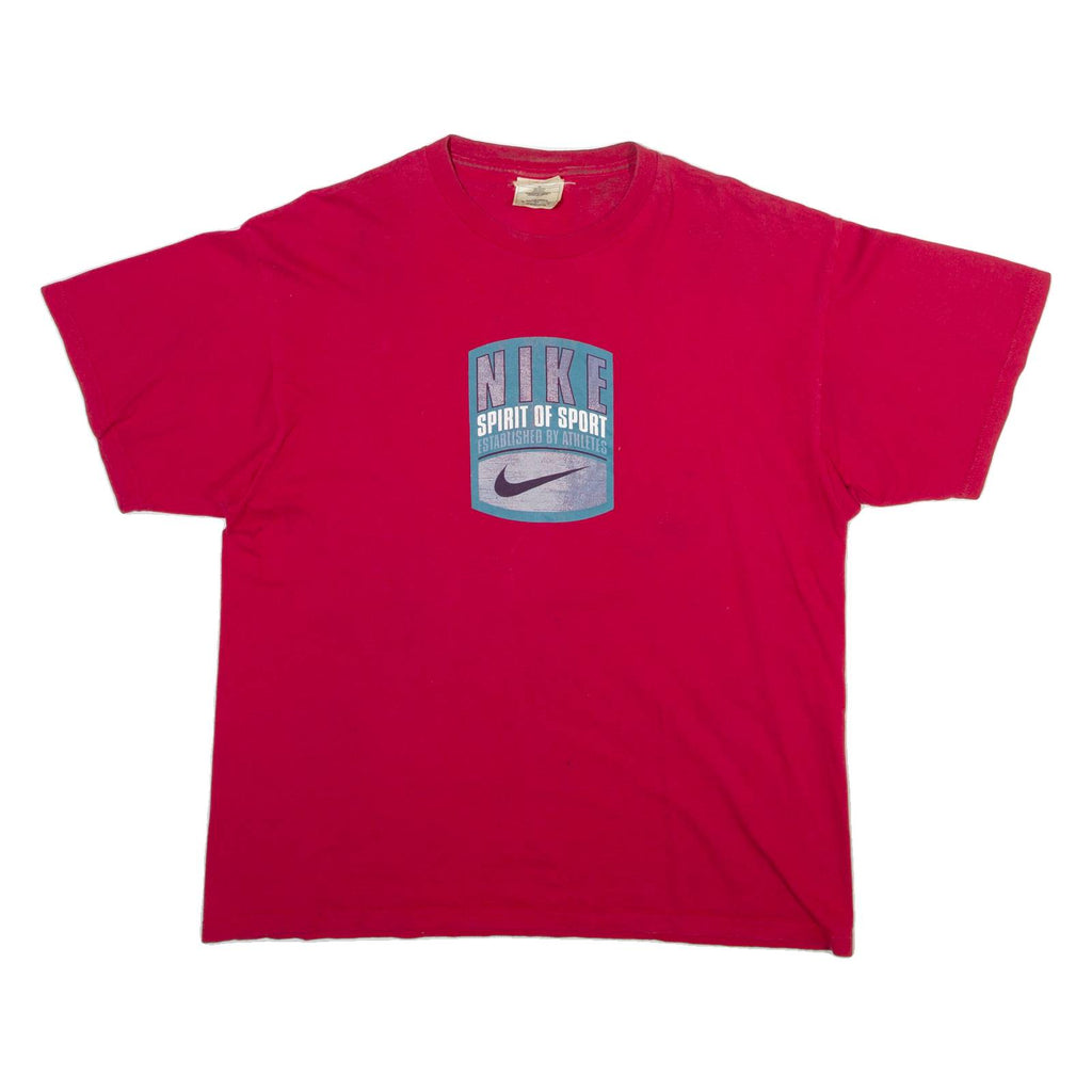NIKE Mens T-Shirt Red L