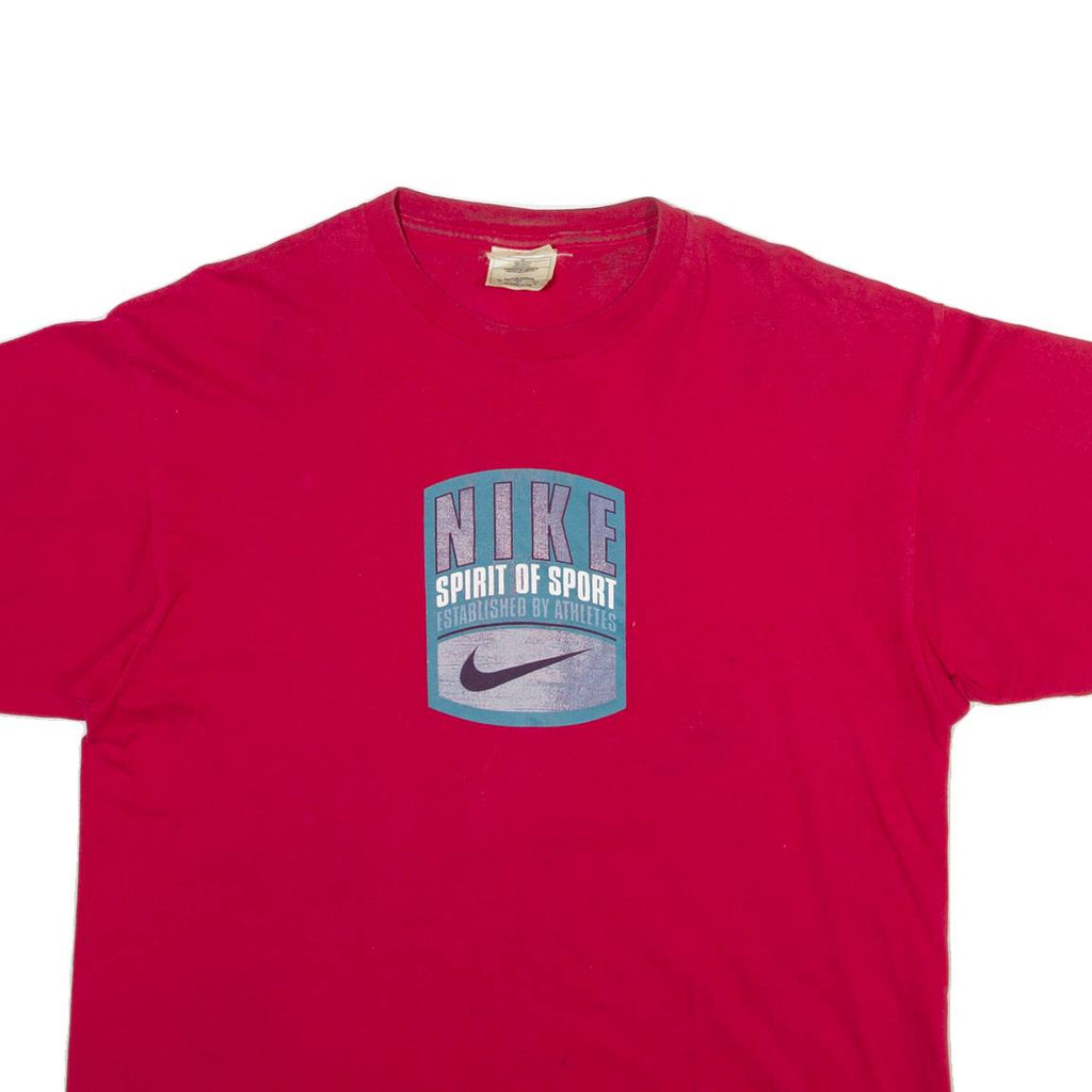 NIKE Mens T-Shirt Red L