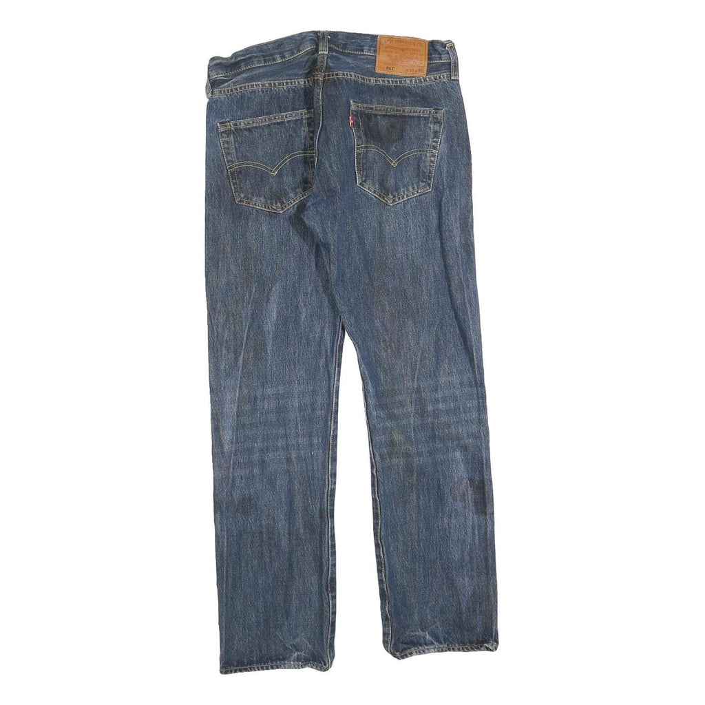 LEVI'S 501 Big E Mens Jeans Blue Regular Straight Denim Medium W30 L30 Classic