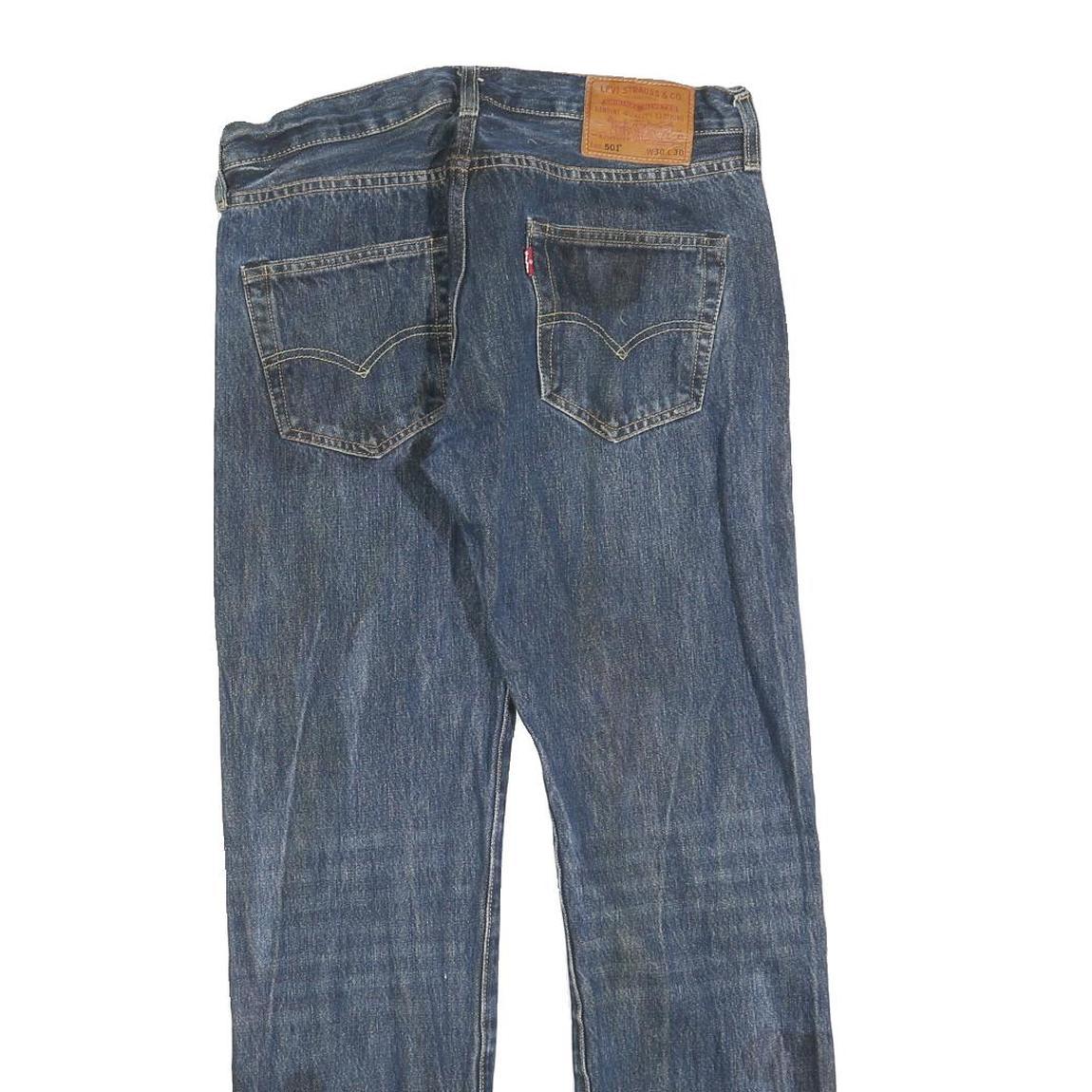 LEVI'S 501 Big E Mens Jeans Blue Regular Straight Denim Medium W30 L30 Classic