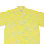 DIEGO 2 COMPANY Mens Shirt Yellow Crazy Pattern M