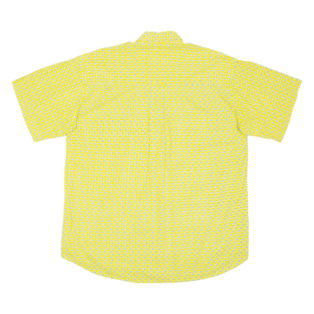 DIEGO 2 COMPANY Mens Shirt Yellow Crazy Pattern M