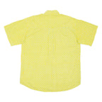 DIEGO 2 COMPANY Mens Shirt Yellow Crazy Pattern M
