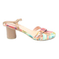 DESIGUAL Womens Colourful Block Heel Sandals Synthetic UK 4 Stylish Summer Shoes