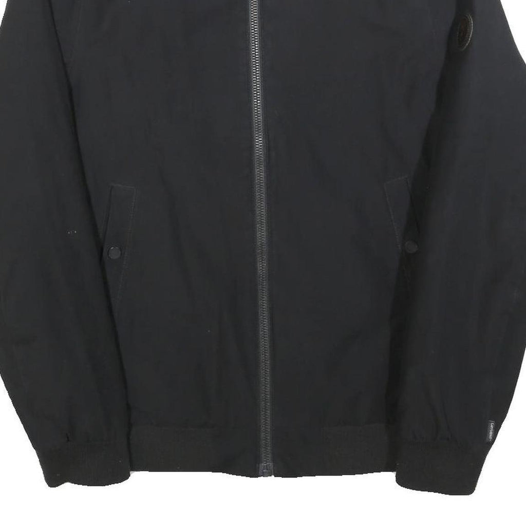 TIMBERLAND Mens Black Jacket M Polyester Bomber Zip Casual Outdoor Lightweight
