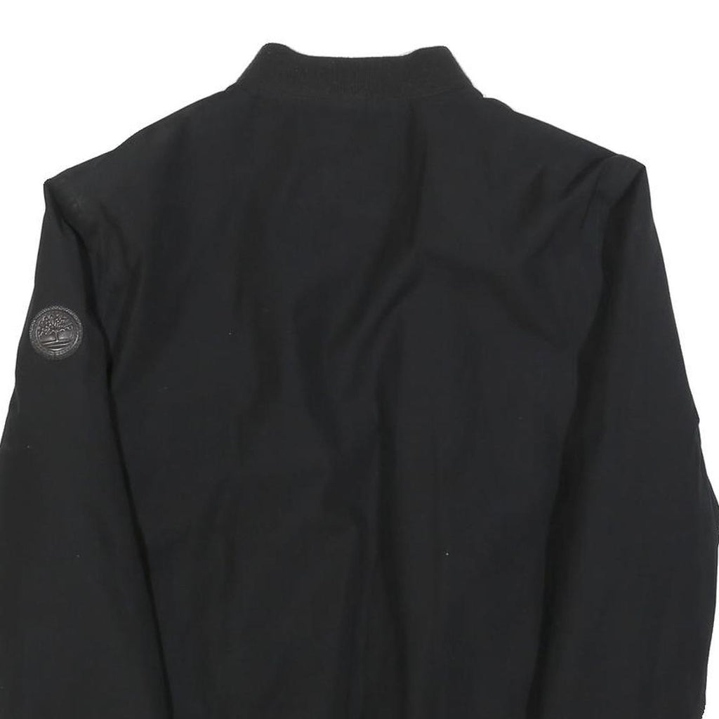 TIMBERLAND Mens Black Jacket M Polyester Bomber Zip Casual Outdoor Lightweight