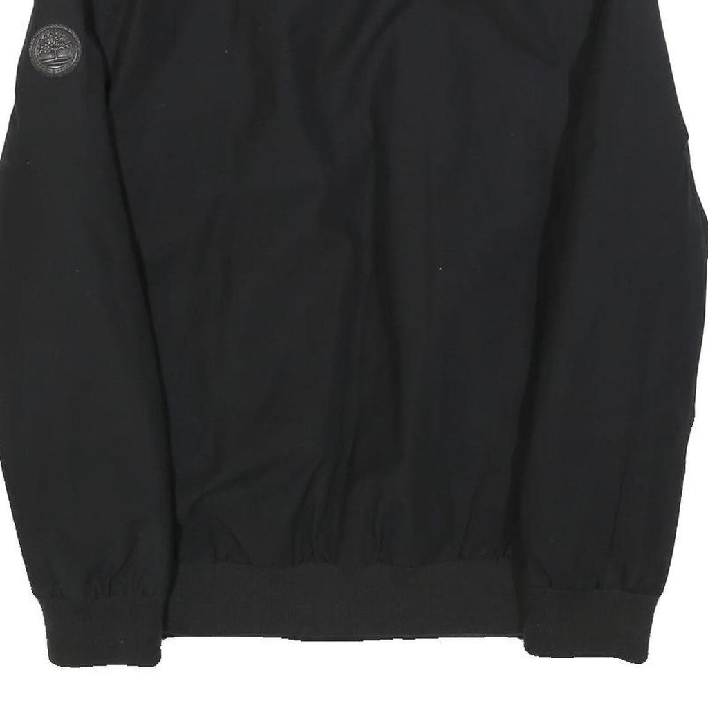 TIMBERLAND Mens Black Jacket M Polyester Bomber Zip Casual Outdoor Lightweight