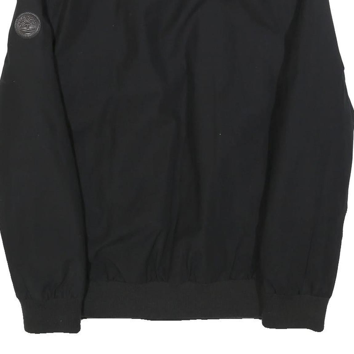 TIMBERLAND Mens Black Jacket M Polyester Bomber Zip Casual Outdoor Lightweight