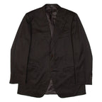 CANALI Mens Blazer Jacket Brown Knit Wool XL