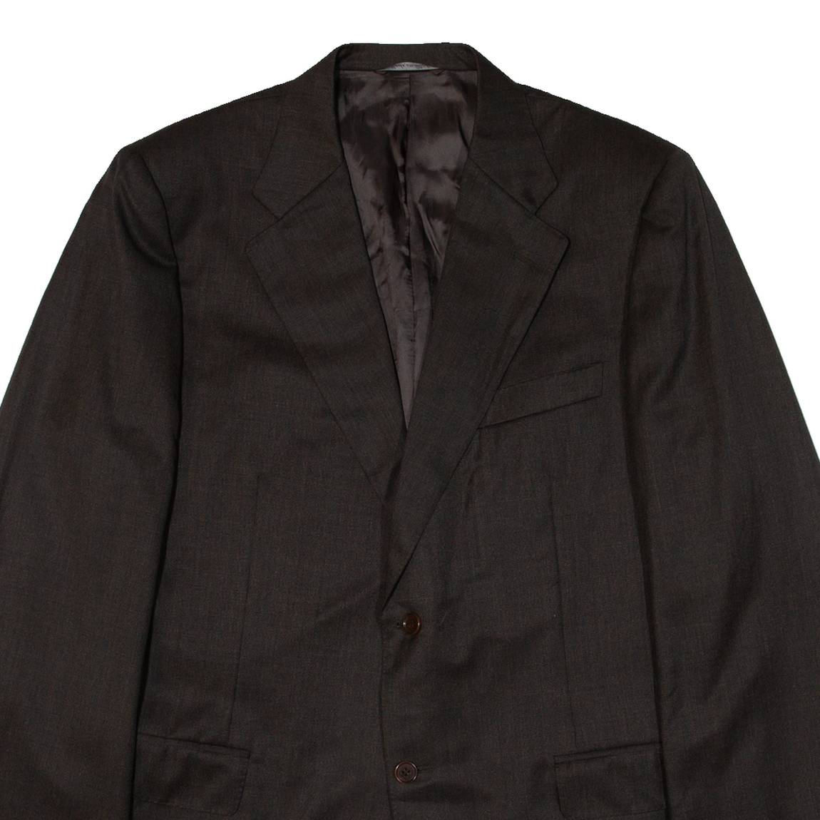 CANALI Mens Blazer Jacket Brown Knit Wool XL