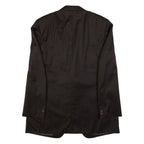 CANALI Mens Blazer Jacket Brown Knit Wool XL