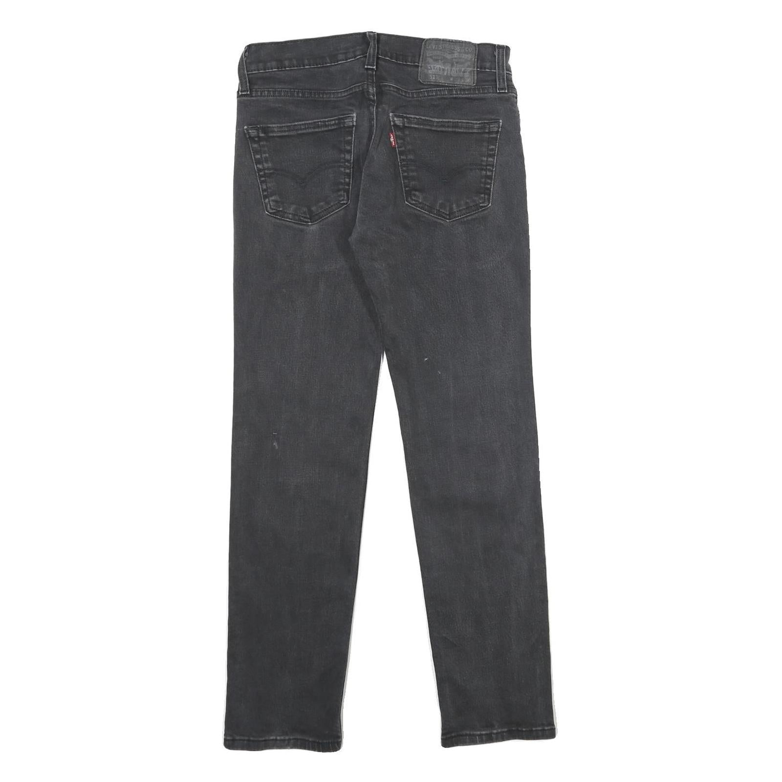 LEVI'S 511 Slim Mens Jeans Black Slim Skinny Denim Medium W29 L30 Classic Style