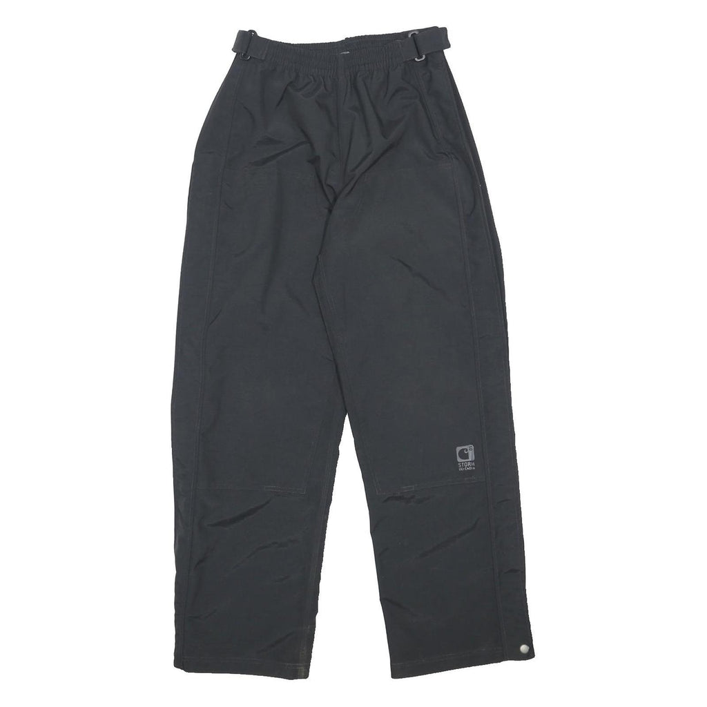 CARHARTT Mens Black Nylon Regular Leg Trousers W28 L30 Workwear Zip Closure