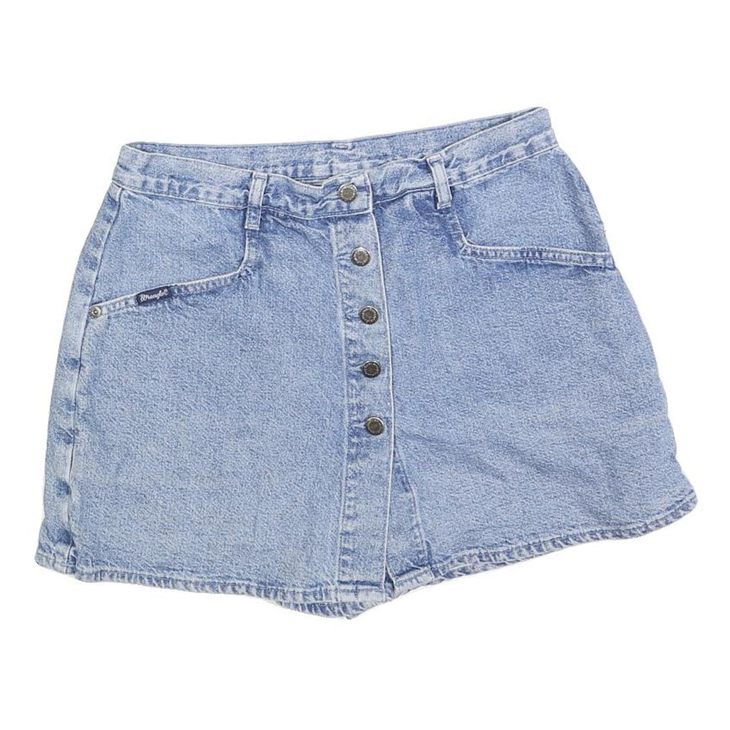 WRANGLER Womens Denim Shorts Light Blue S W28 Button Fly Casual Summer