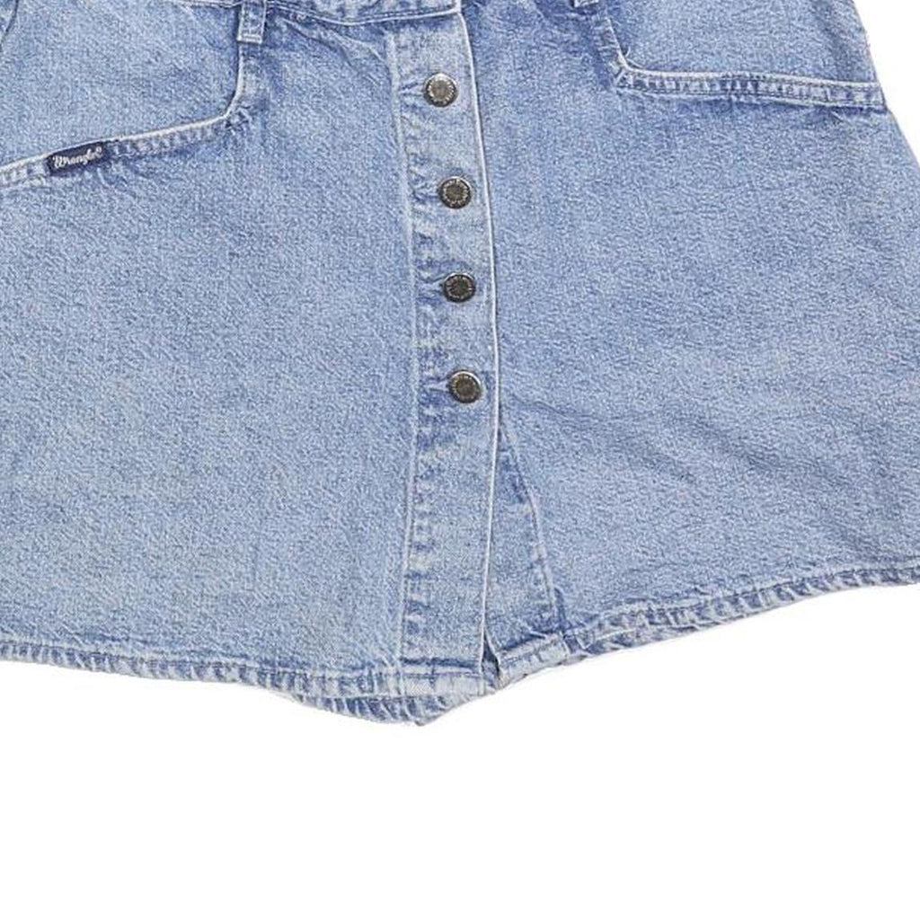 WRANGLER Womens Denim Shorts Light Blue S W28 Button Fly Casual Summer