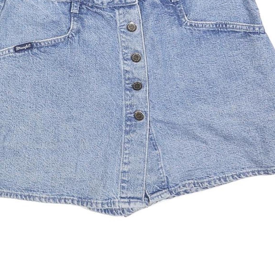 WRANGLER Womens Denim Shorts Light Blue S W28 Button Fly Casual Summer