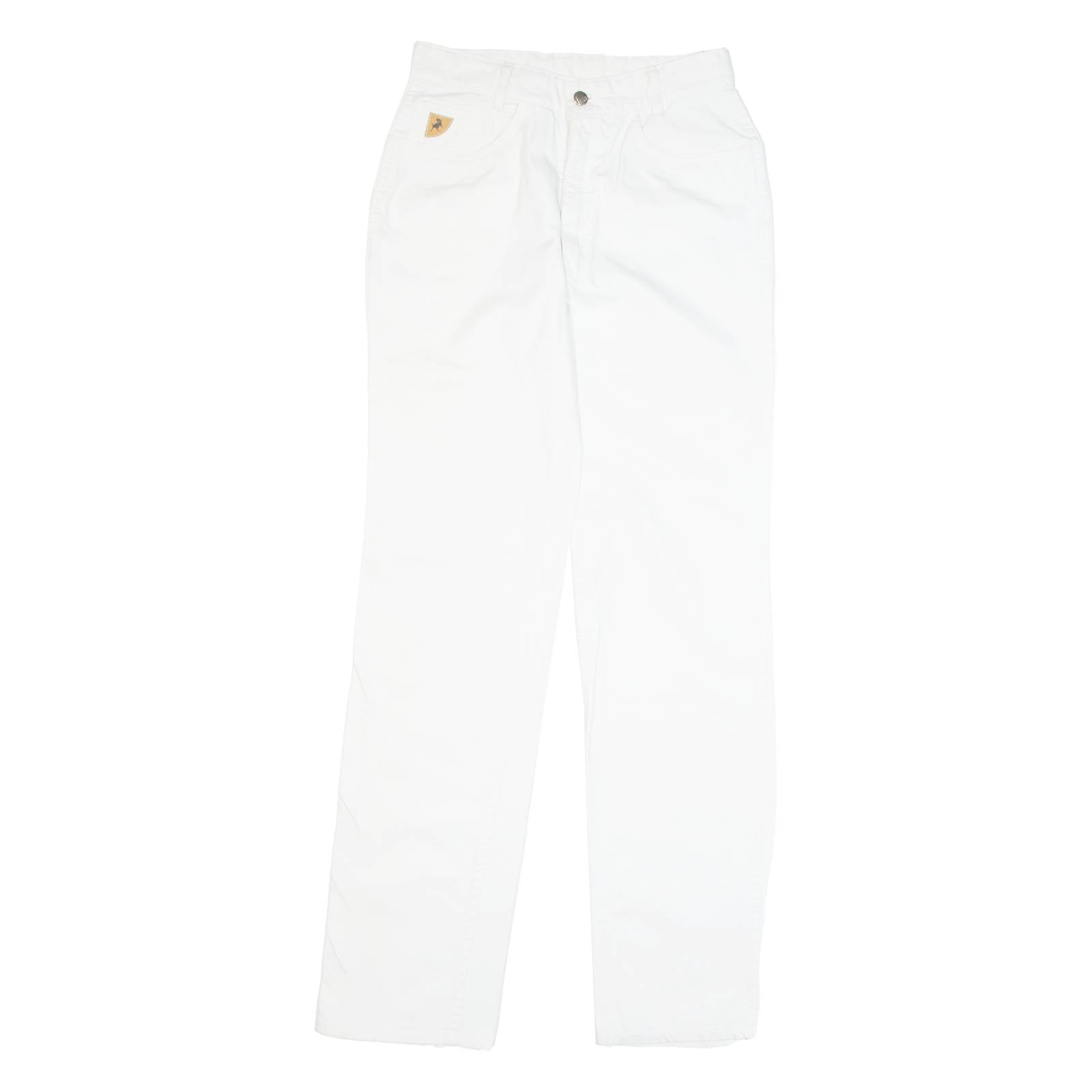 LOIS Mens Trousers White Regular Straight W28 L32