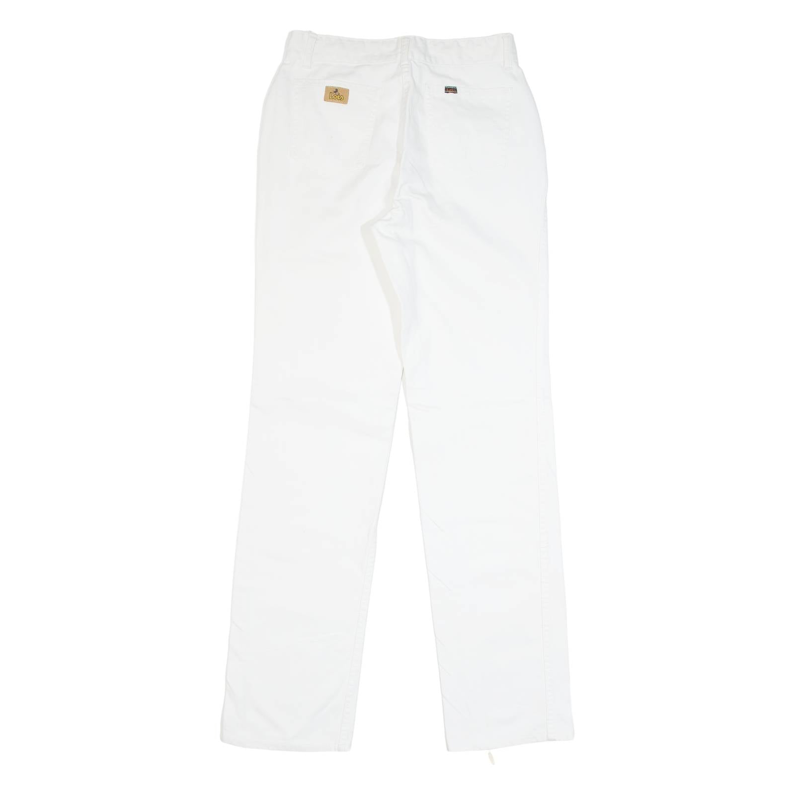 LOIS Mens Trousers White Regular Straight W28 L32
