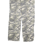 ANGELO LITRICO Mens Regular Fit Camouflage Trousers W32 L32 Polyester Zip