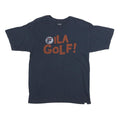 FILA Mens Navy Blue Graphic T-Shirt M Short Sleeve Crew Neck Golf Clubhouse
