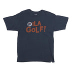 FILA Mens Navy Blue Graphic T-Shirt M Short Sleeve Crew Neck Golf Clubhouse