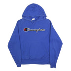 CHAMPION REVERSE WEAVE Mens Blue Hoodie M Cotton Blend Pullover
