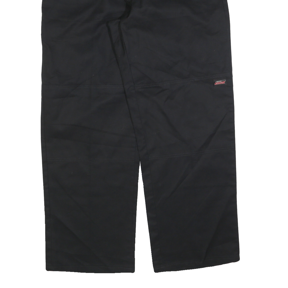 DICKIES Mens Cotton Blend Black Regular Straight Trousers W36 L32 Workwear Zip