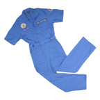 TOPPMASTER Mens Blue Polyester Blend Dungarees Regular Fit Short Sleeve M W32