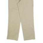 DICKIES Mens Cotton Blend Beige Regular Fit Straight Leg Trousers W32 L30