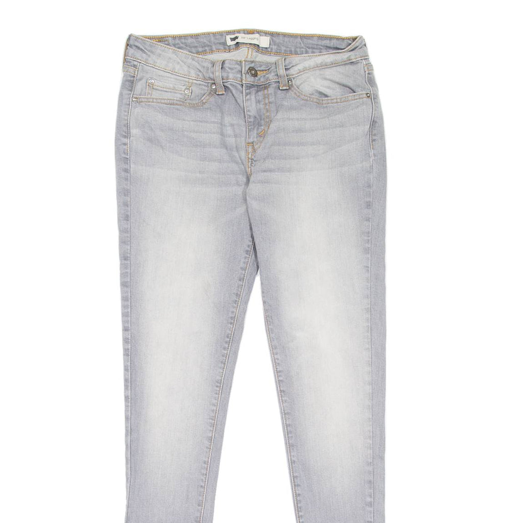 LEVI'S 535 Legging Womens Jeans Grey Slim Skinny Stone Wash W30 L32