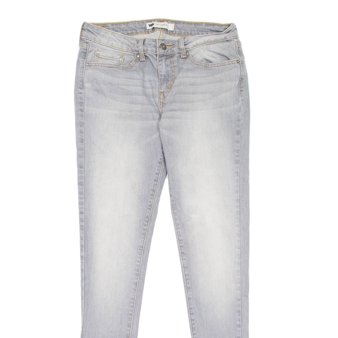LEVI'S 535 Legging Womens Jeans Grey Slim Skinny Stone Wash W30 L32
