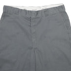 DICKIES Mens Grey Casual Shorts XL W40 Workwear Relaxed Fit Polyester Blend