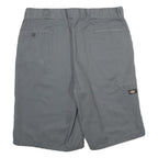 DICKIES Mens Grey Casual Shorts XL W40 Workwear Relaxed Fit Polyester Blend