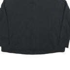 NIKE Womens Black Jacket L Cotton Blend Zip Plain Sportswear Sweatshirt
