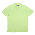 KAPPA Mens Green Short Sleeve Plain Polo Shirt 2XL Cotton Casual Sports