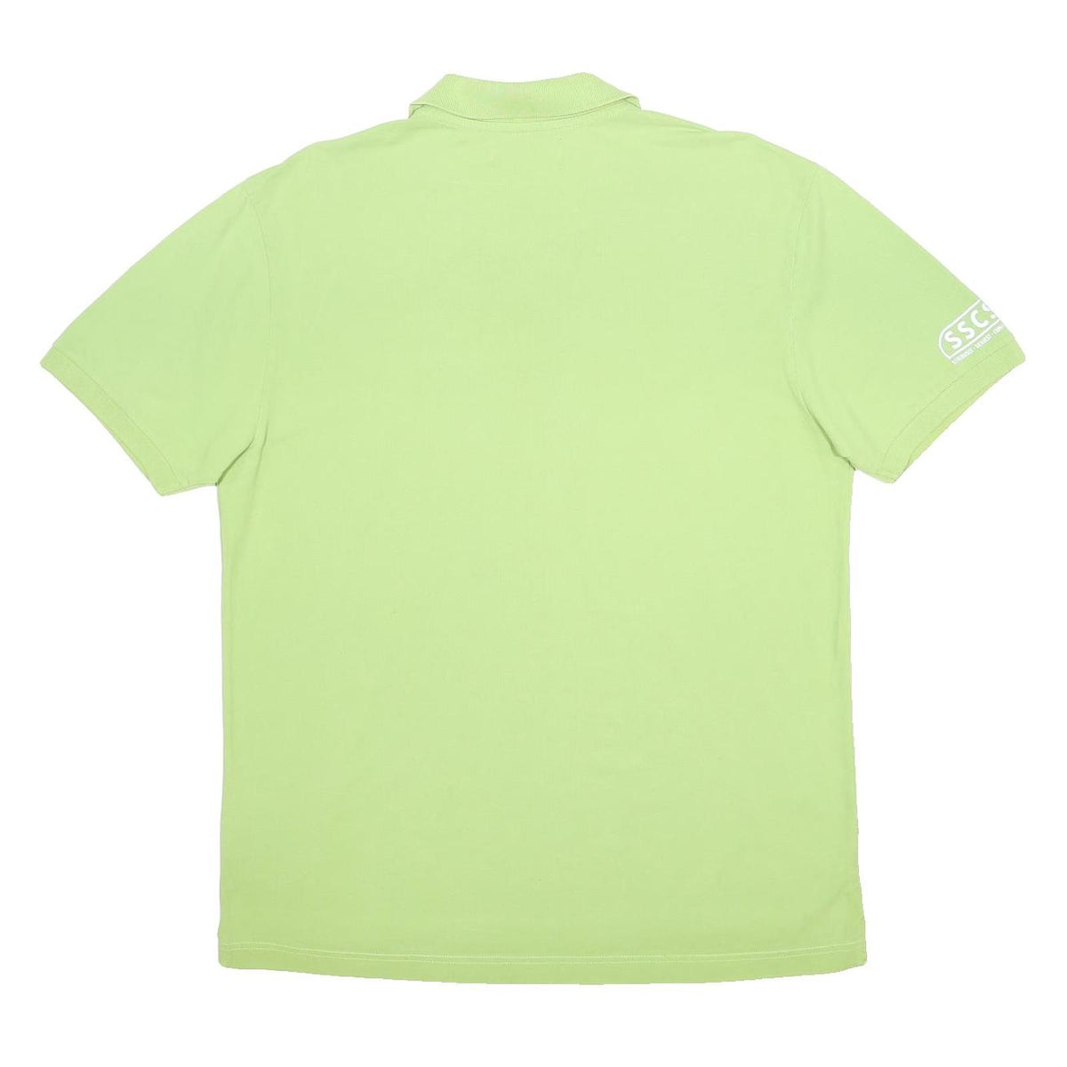 KAPPA Mens Green Short Sleeve Plain Polo Shirt 2XL Cotton Casual Sports