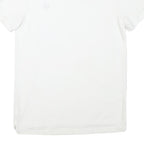 CHAPS Womens White Cotton Blend Short Sleeve Polo Shirt M Classic Fit