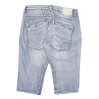 IL DOLCE Mens Denim Blue Classic Fit Cotton Blend XL W32 Shorts Casual Stylish