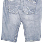 IL DOLCE Mens Denim Blue Classic Fit Cotton Blend XL W32 Shorts Casual Stylish