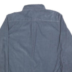 CROFT & BARROW Mens Blue Cotton Blend Shirt L Button Down Collar Long Sleeve