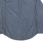 CROFT & BARROW Mens Blue Cotton Blend Shirt L Button Down Collar Long Sleeve