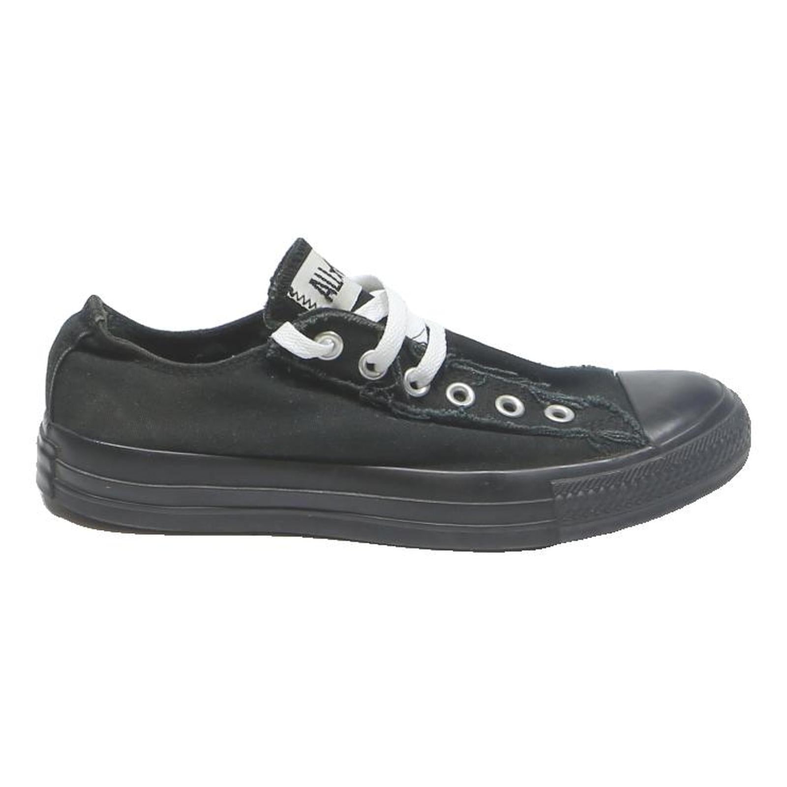 CONVERSE Chuck Taylor All Star Womens Low Top Trainers Black Canvas UK 6 Casual