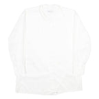 LILO Mens White Shirt L Classic Cotton Button Down Long Sleeve Plain