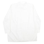 LILO Mens White Shirt L Classic Cotton Button Down Long Sleeve Plain