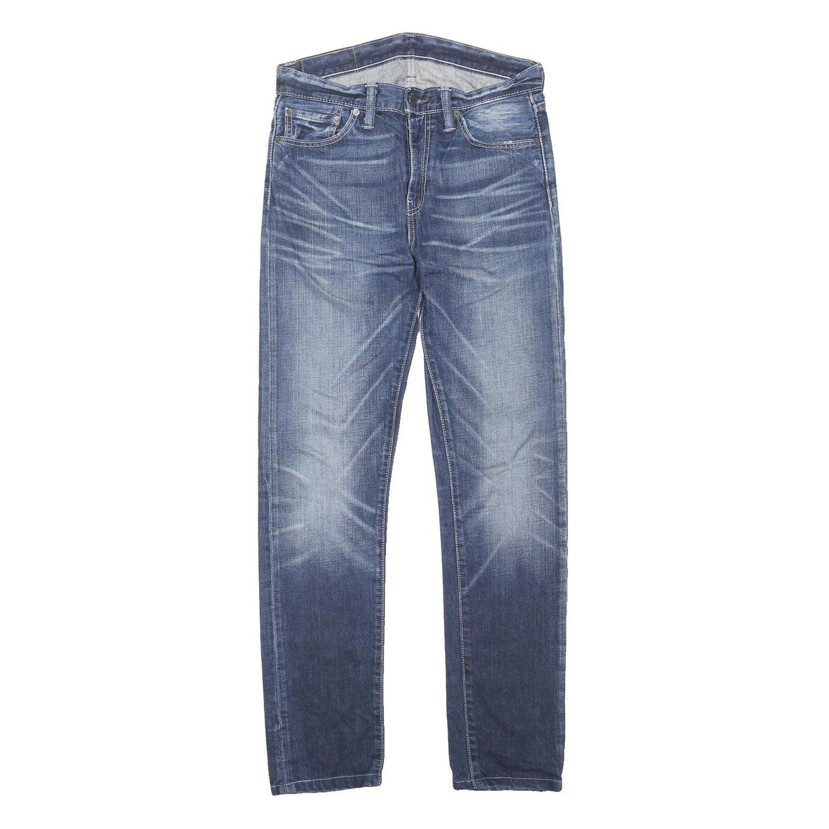 LEVI'S 508 Mens Jeans Blue Regular Straight Denim Medium W31 L31 Button Closure