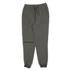 ZARA Womens Polyester Blend Green Regular Cargo Trousers W26 L26 Elastic Cuffs