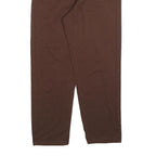 Womens Brown Regular Fit Straight Cotton Blend Jeans W27 L26 Zip Closure