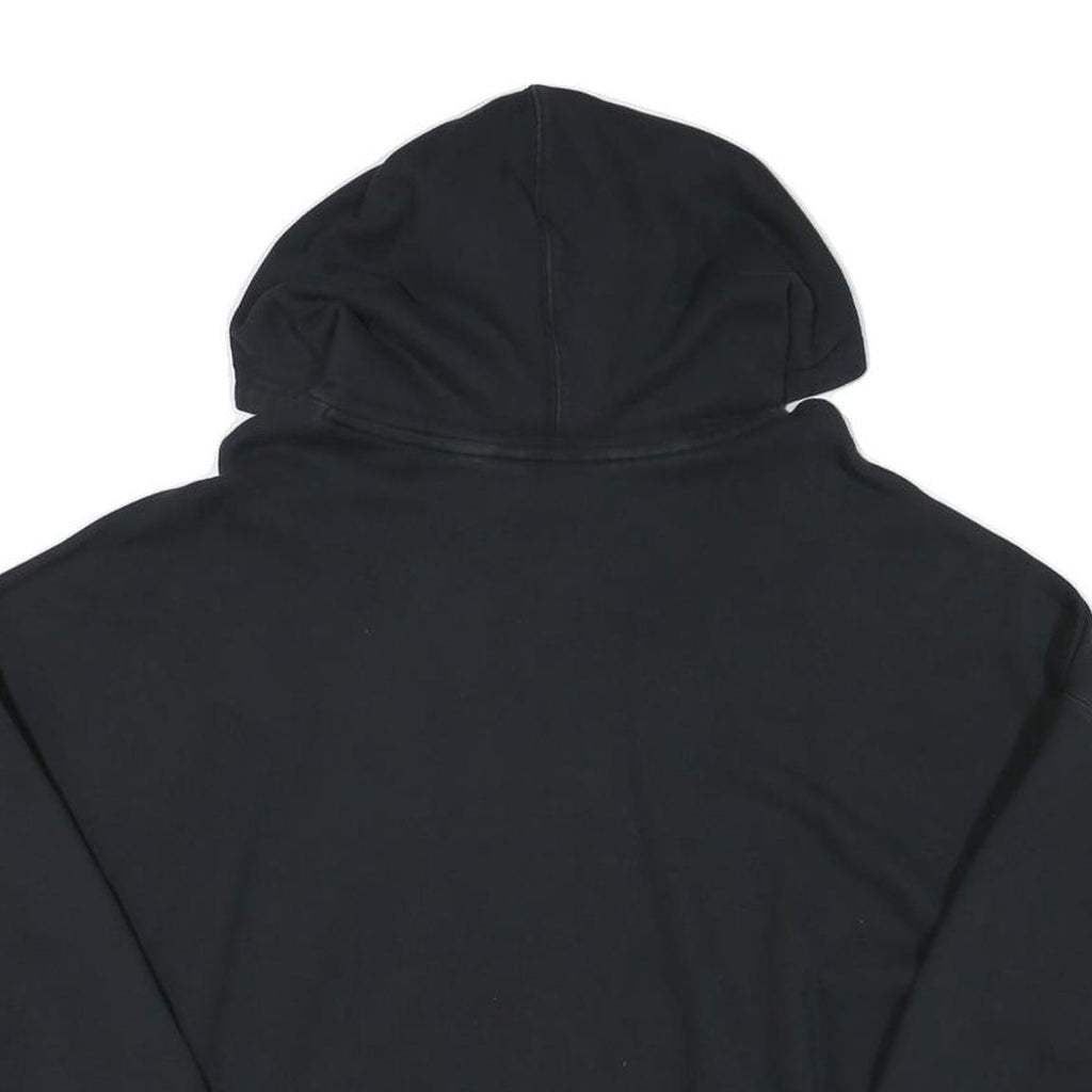 ADIDAS Womens Black Hoodie UK 8 Cotton Blend Oversized Sweatshirt